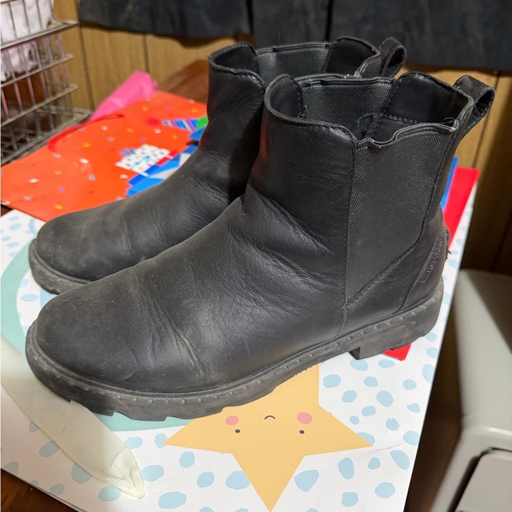 Sorel Black Ankle Boots